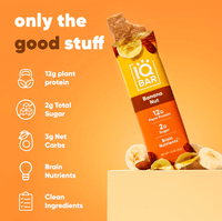 Buy Banana Nut | 1 Plant Protein Bar | IQBAR UK online