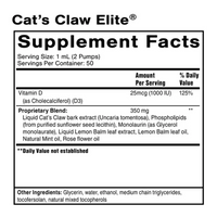 Cat's Claw Elite | Nanoemulsified | 50ml | Quicksilver Scientific Ireland