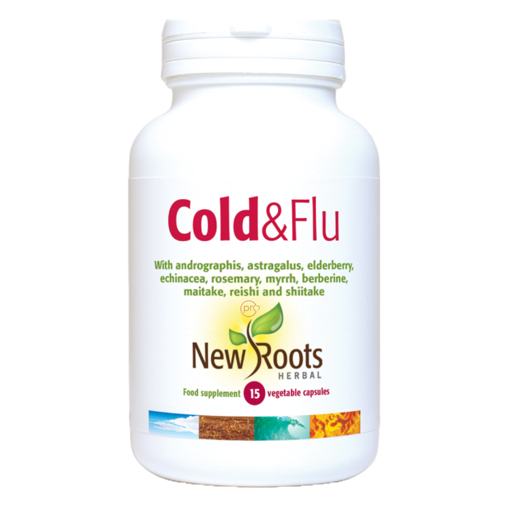 Cold & Flu | 15 Capsules | New Roots Herbal Ireland
