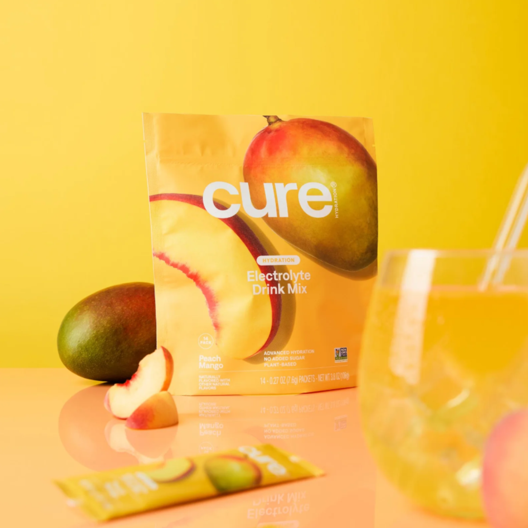 Cure Electrolytes - Peach Mango - 14 Sticks - Fast shipping