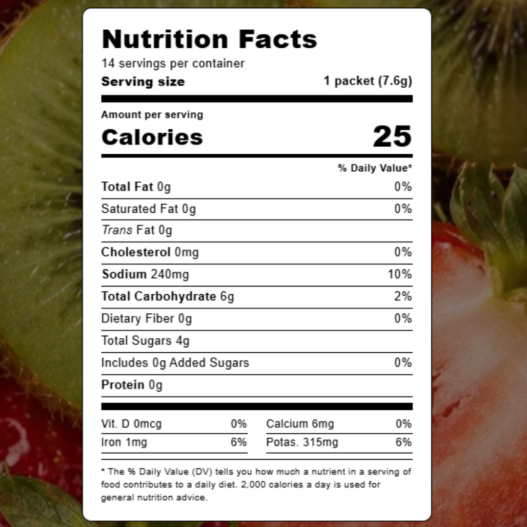 Cure Hydration Electrolytes | Strawberry Kiwi | 14 Sachets | Ireland
