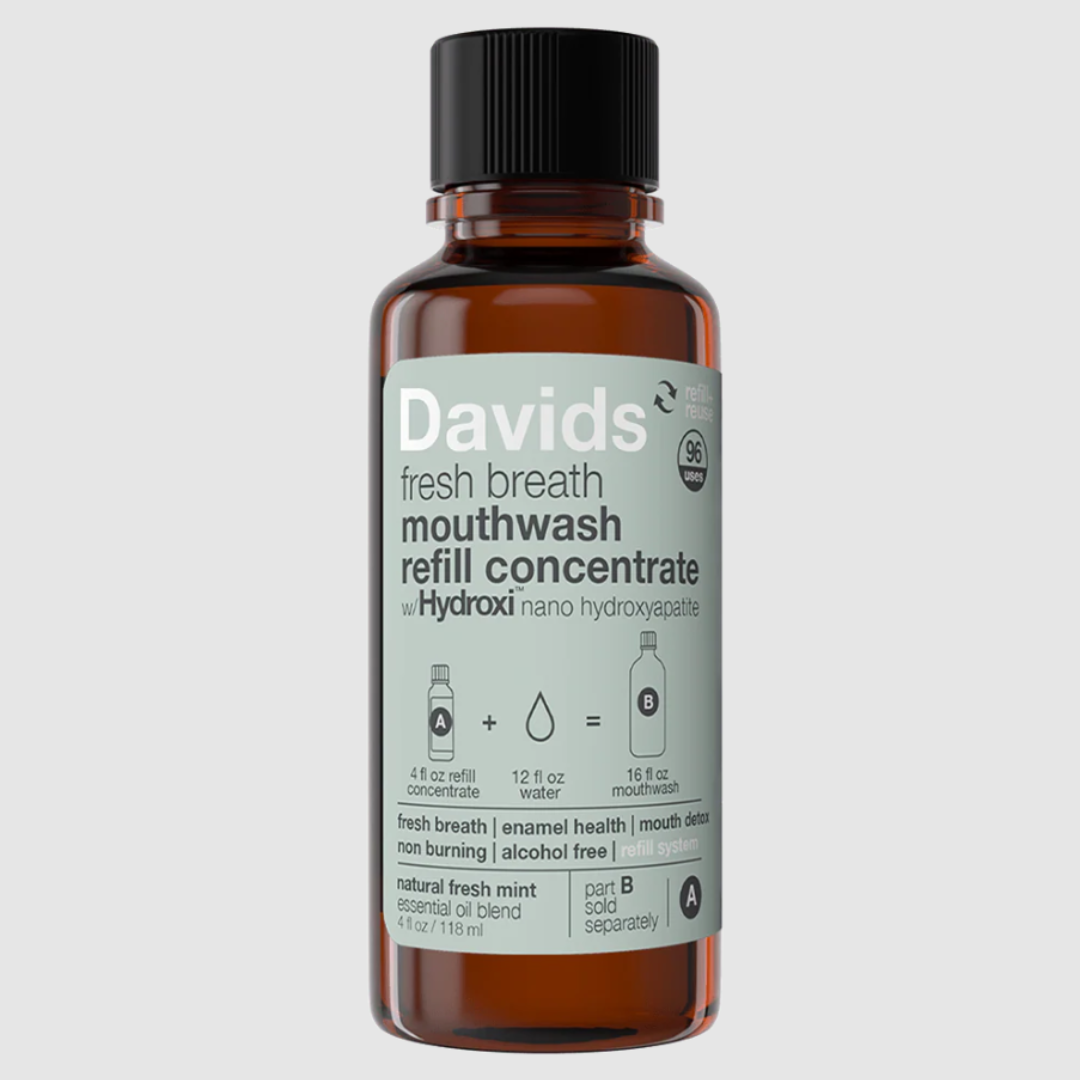 Davids Hydroxi™ mouthwash kit / natural fresh mint  w/ nano hydroxyapatite