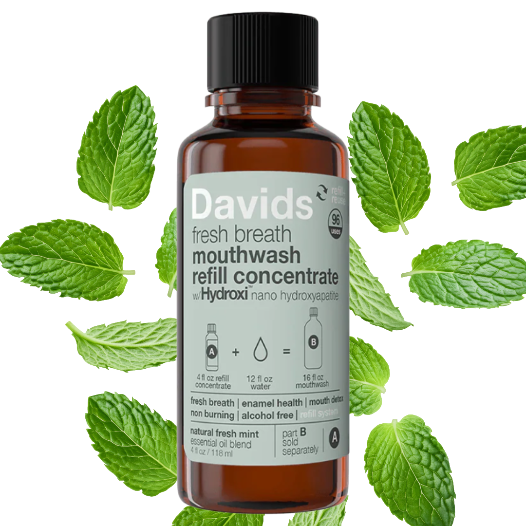 Davids Hydroxi™ Fresh Breath Mouthwash Concentrate refill  – Natural Fresh Mint - Proactive Healthcare Ireland
