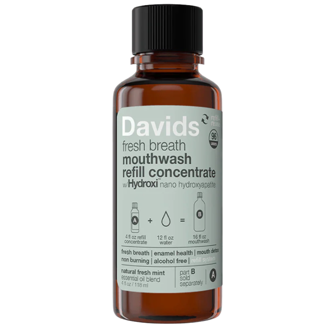Davids Hydroxi™ Fresh Breath Mouthwash Concentrate refill  – Natural Fresh Mint - Proactive Healthcare Ireland