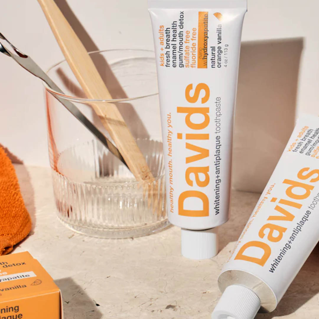Buy Davids Hydroxi kids & adults | nano-hydroxyapatite premium toothpaste | orange vanilla