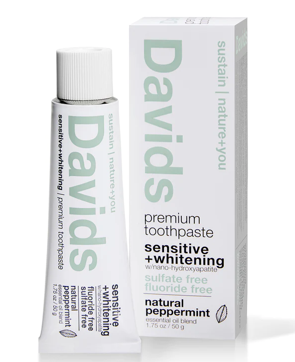 Buy Davids Travel size premium toothpaste | sensitive + whitening | nano-hydroxyapatite | peppermint