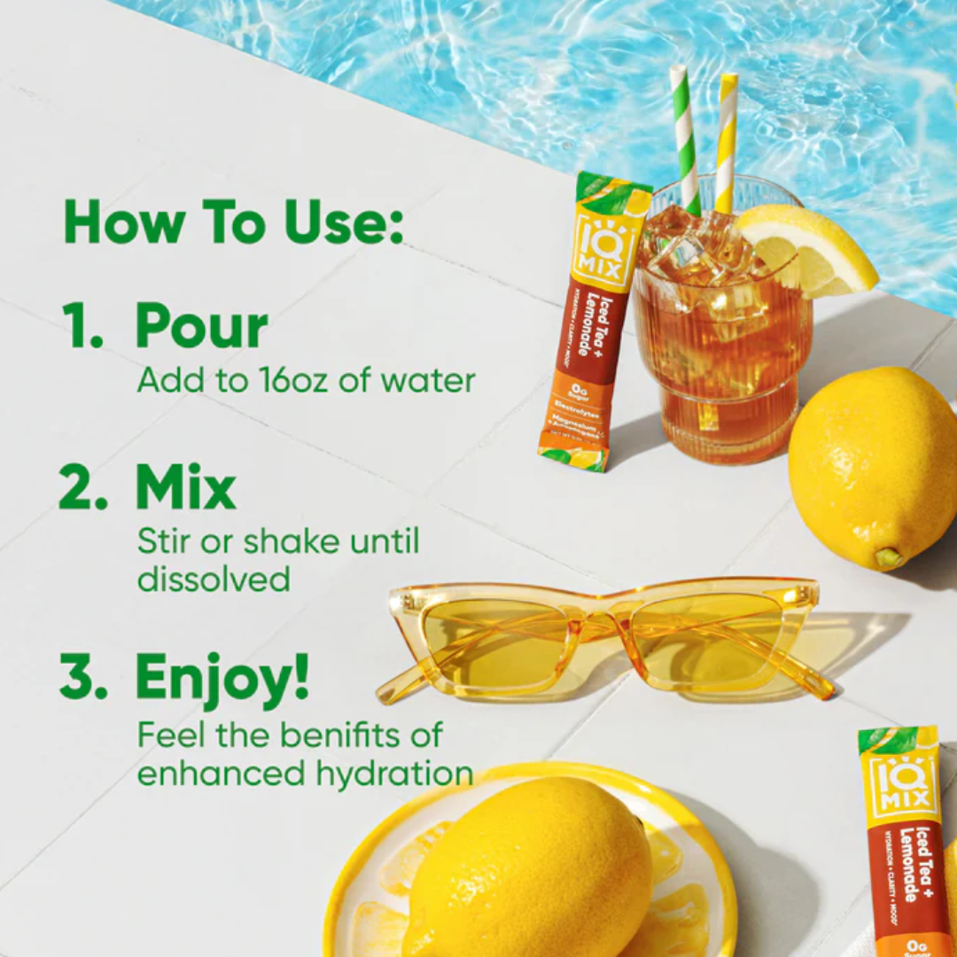 Buy IQMIX Iced Tea & Lemonade | 20 Electrolyte Hydration Sachets Ireland online