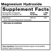 Magnesium Hydroxide | 120 Capsules | Quicksilver Scientific Ireland
