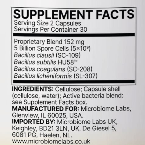 Buy Mega Sporebiotic | SPORES ONLY Formula | 5 Billion CFU | 60 Capsules UK online