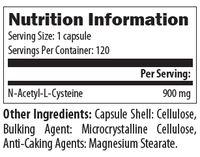 N-Acetyl Cysteine | 120 Capsules | Designs For Health Ireland online