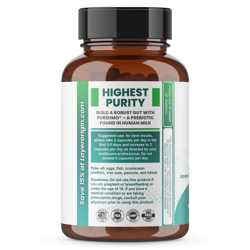 PureHMO Prebiotic | 90 Capsules | Layer Origin Ireland