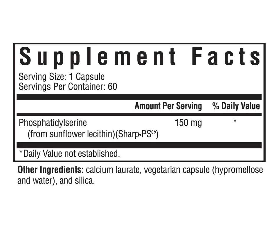 Buy Phosphatidyl Serine | 150mg | Seeking Health Ireland