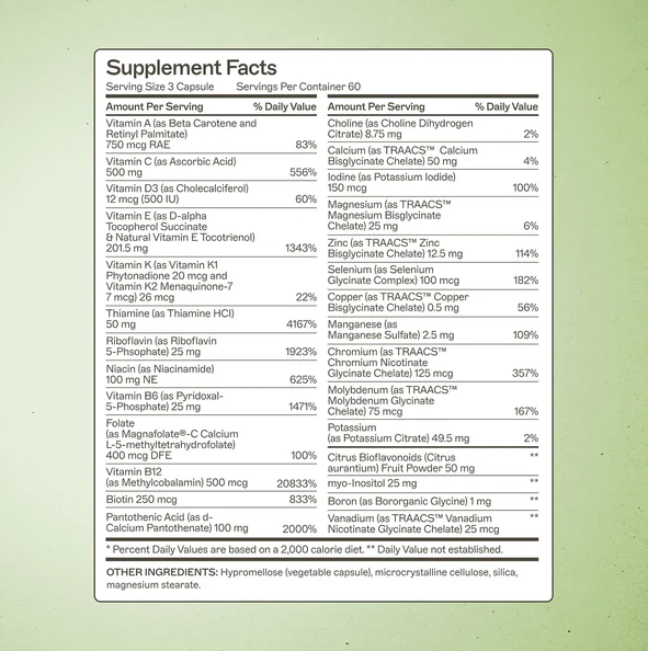 The Myers Way Multivitamin | 180 Capsules