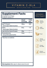 Vitamin C + R-Lipoic Acid 50ml | Quicksilver Scientific Ireland 